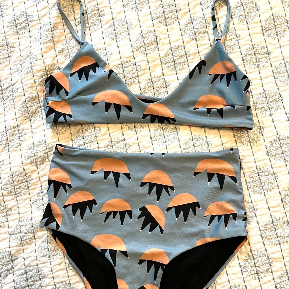 Vintage High Waisted Bathing Suit